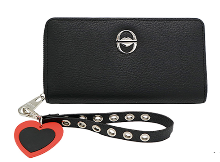 Billetera Oreiro Love negra