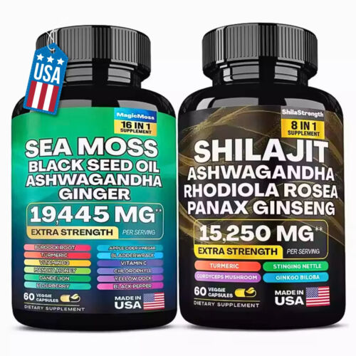 Sea Moss & Shilajit Supplements Bundle