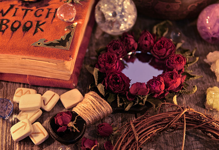 Handcrafted Floral Magic Mirror