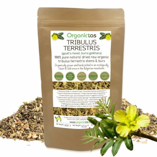 Tribulus Terrestris Dried Raw Organic Stems and Burs