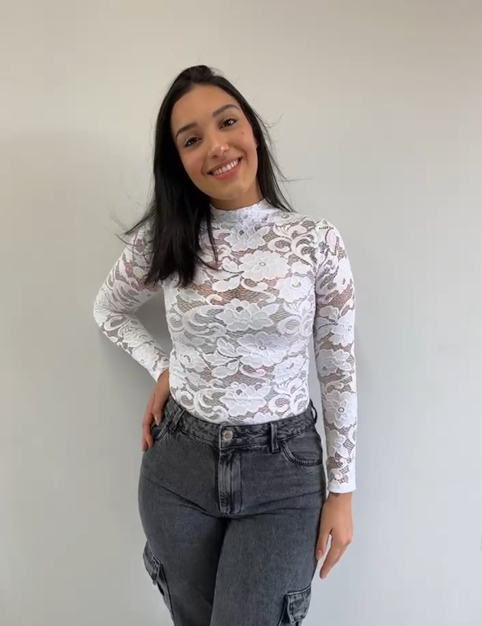 Body Branco - Renda