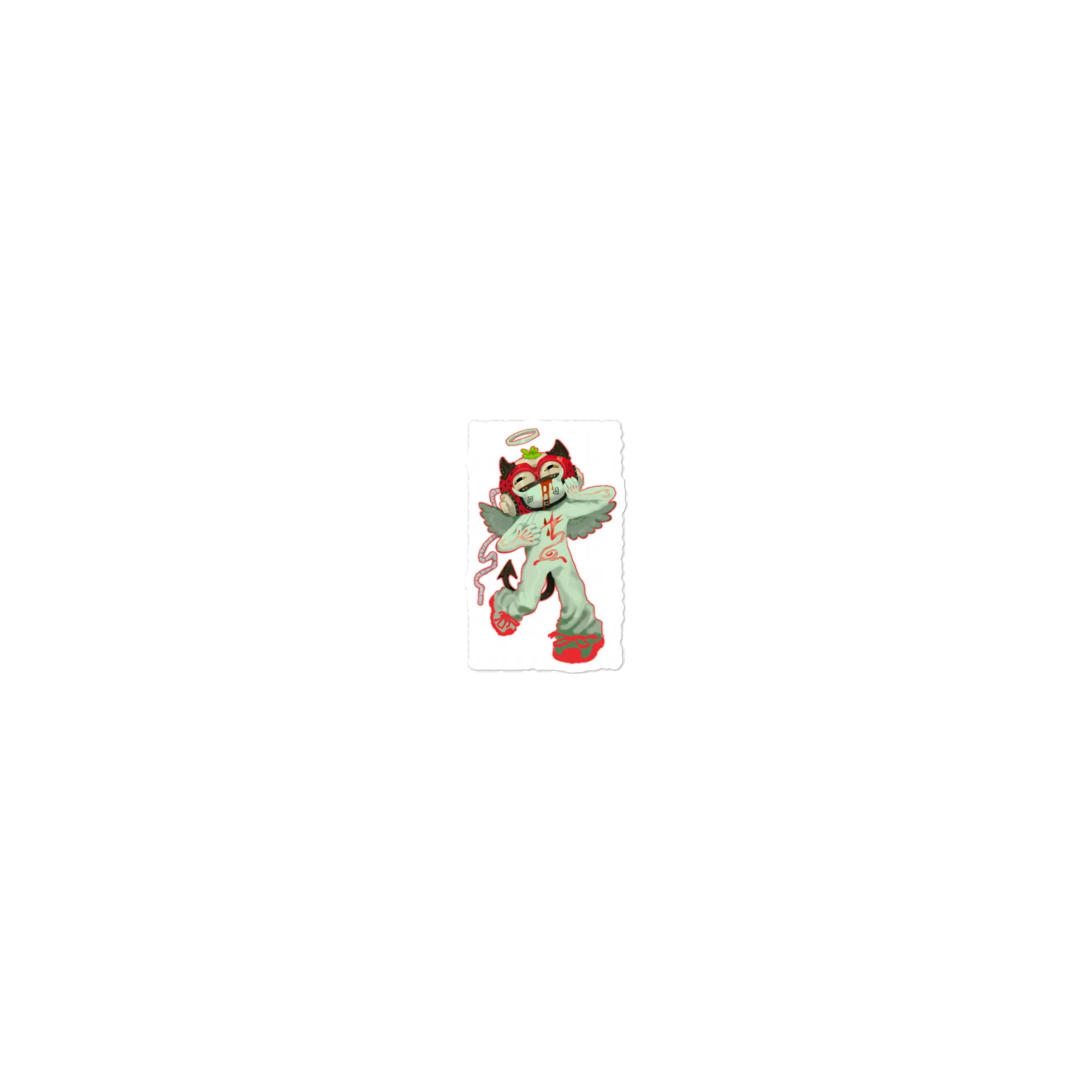 Anime Cat Angel Sticker