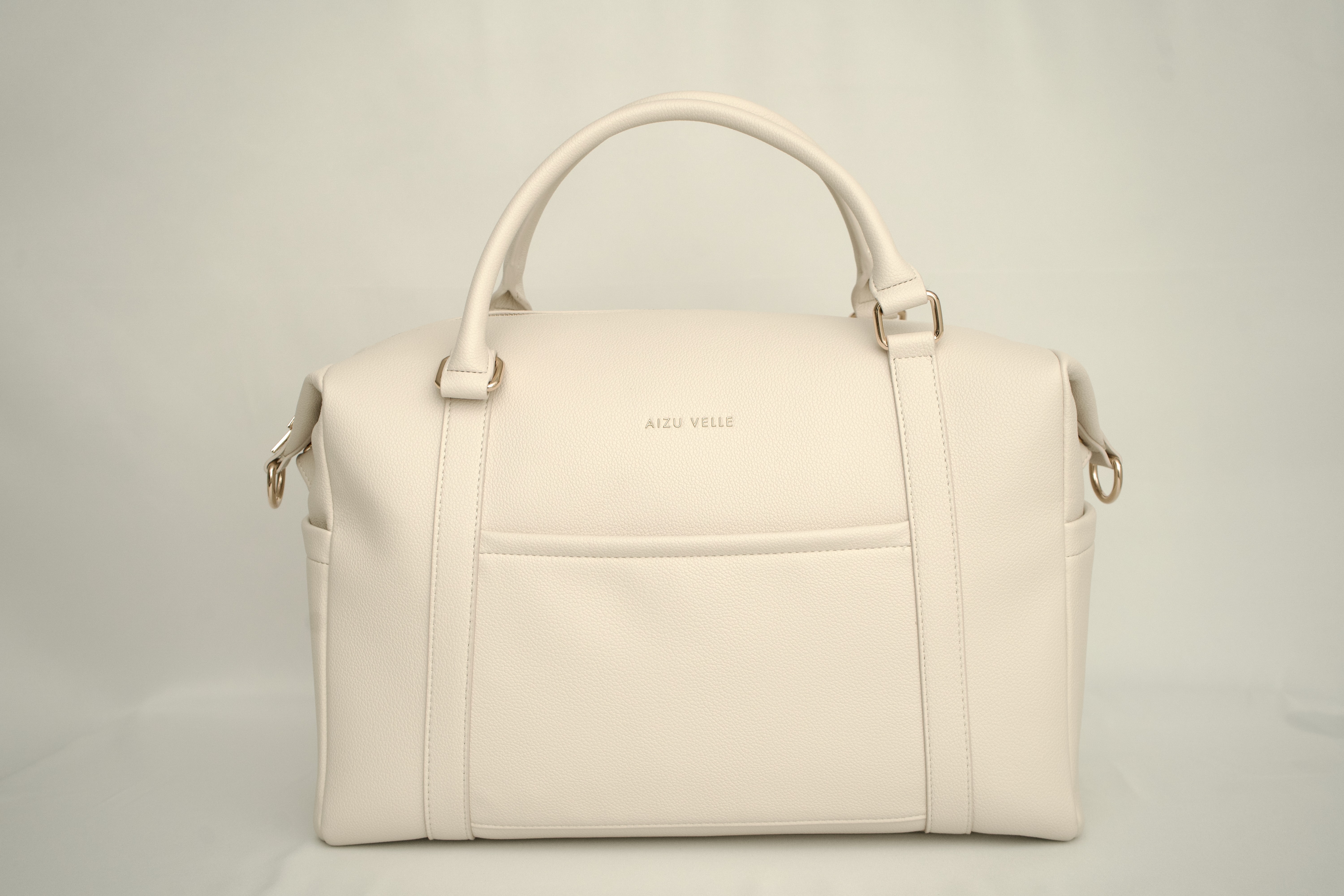 Infantella Baby Changing Bag | Vegan Leather - Almond 