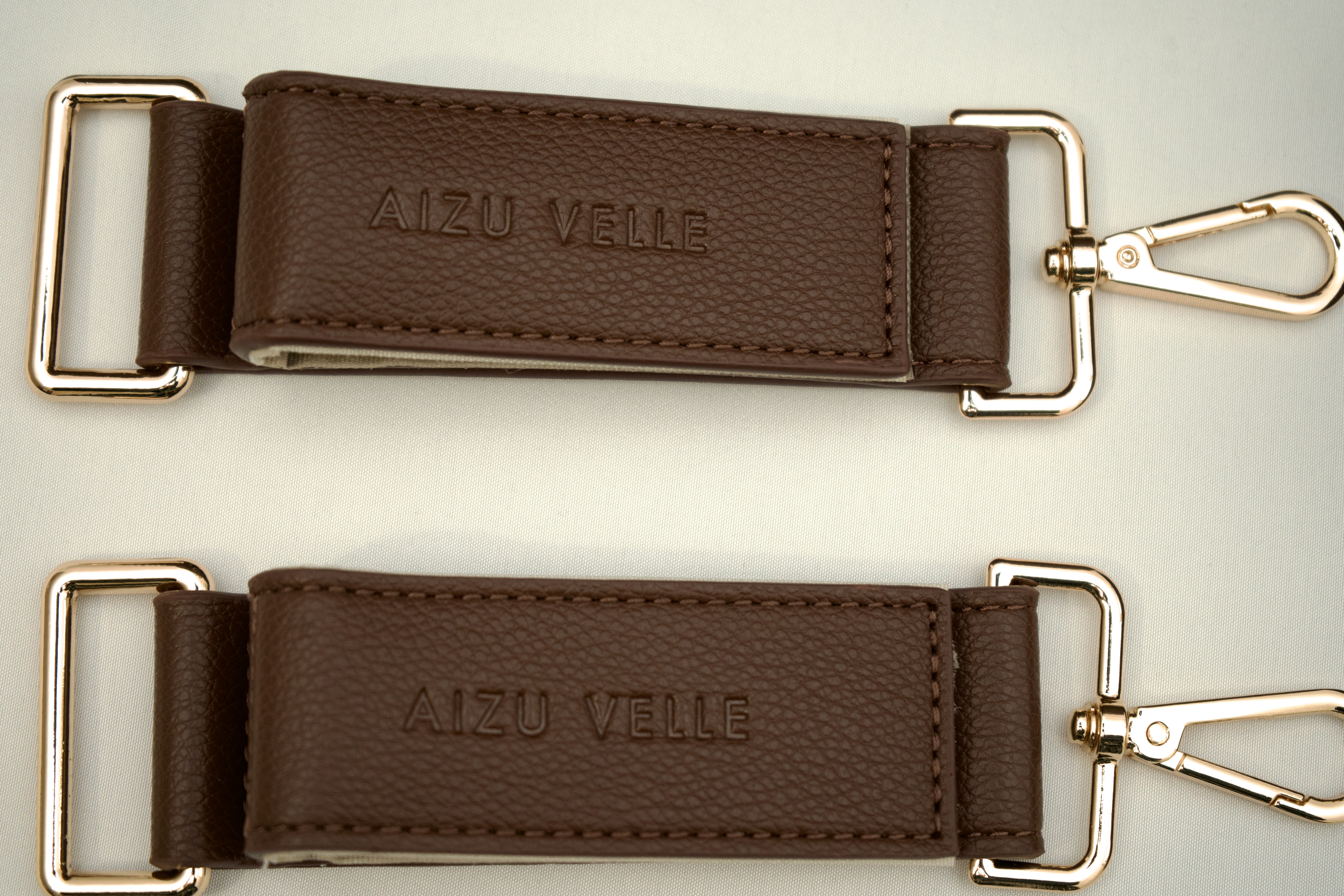 Infantella Pram Clips | Vegan Leather - Walnut 