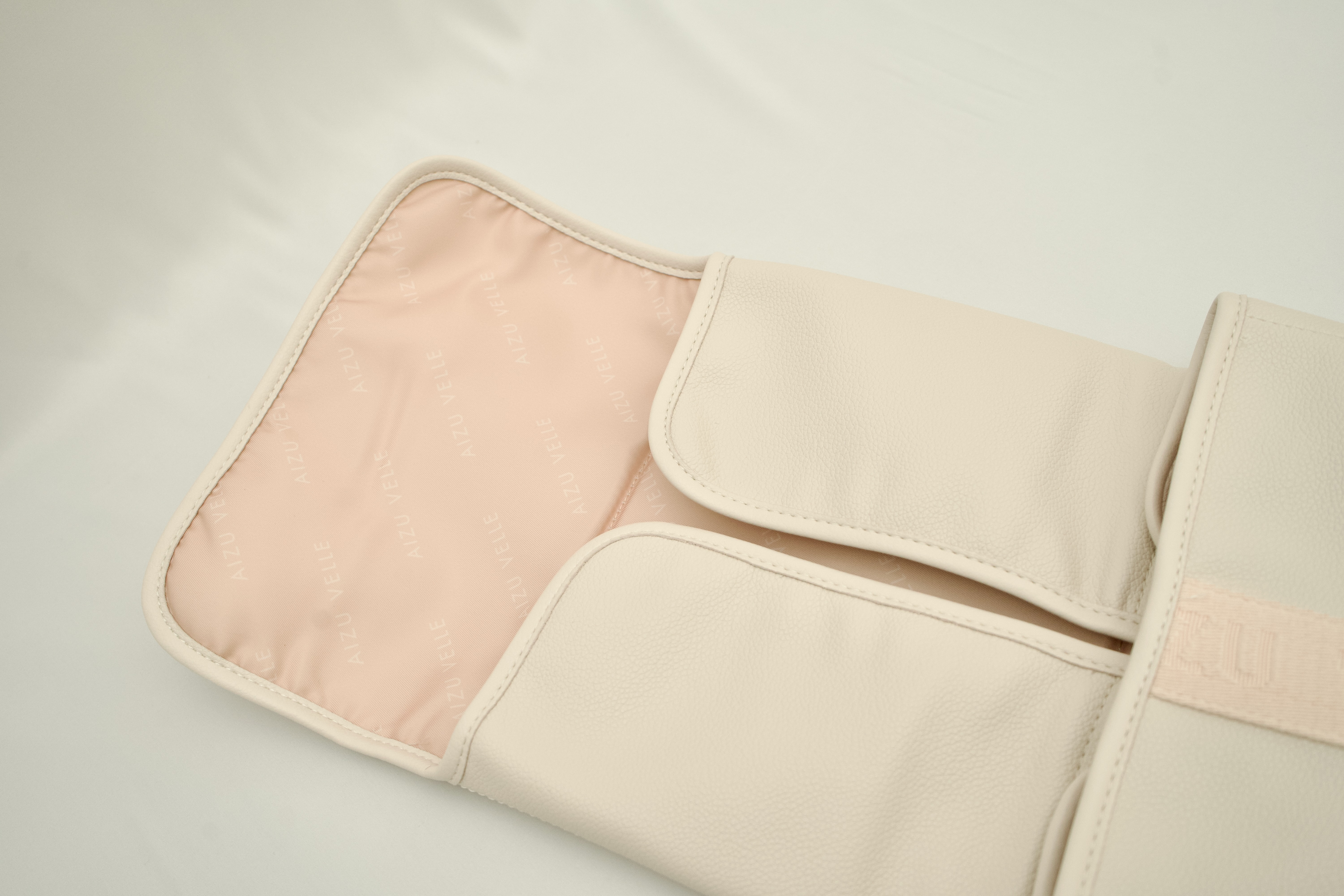 Infantella Baby Changing Mat | Vegan Leather - Almond