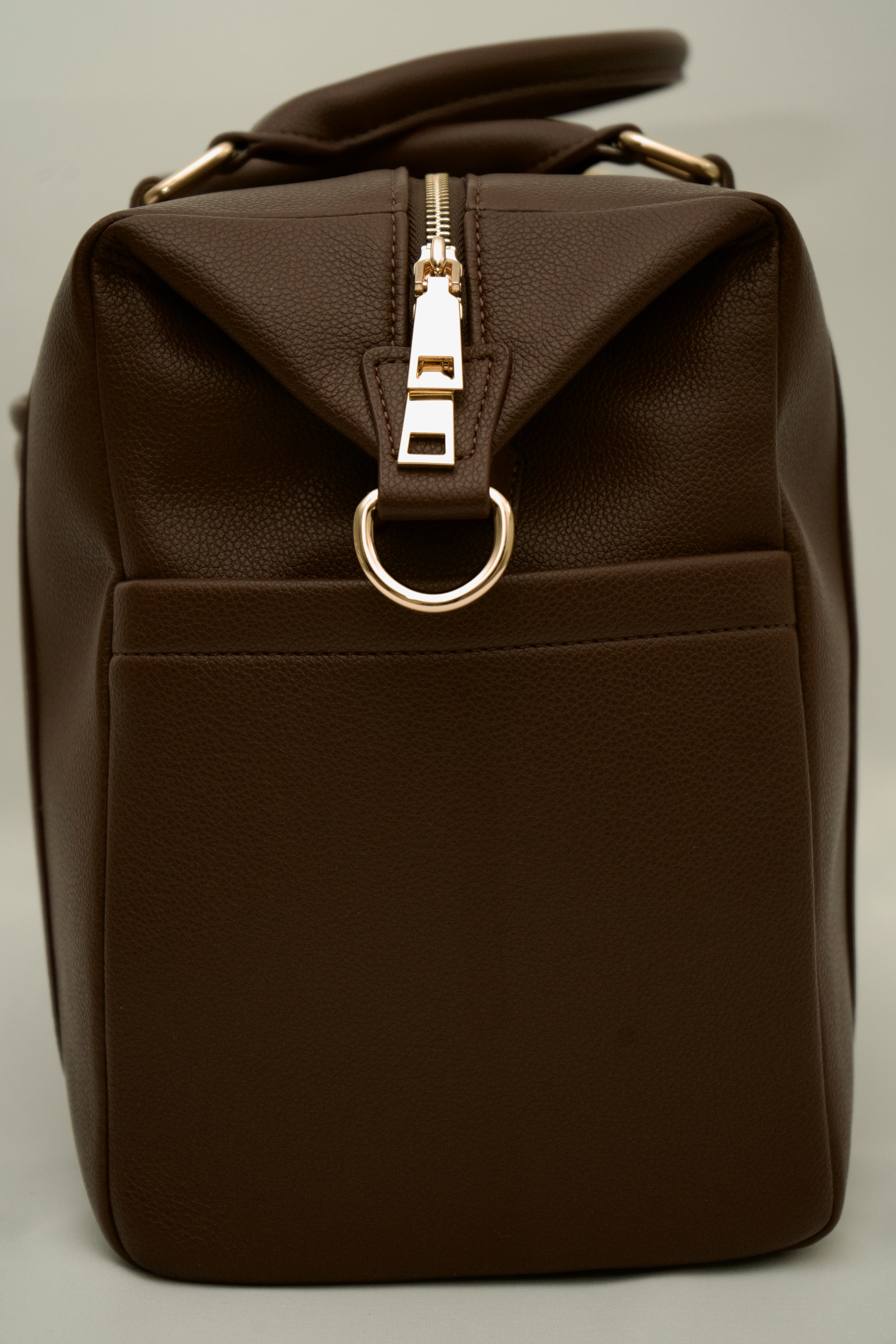 Infantella Baby Changing Bag | Vegan Leather - Walnut 