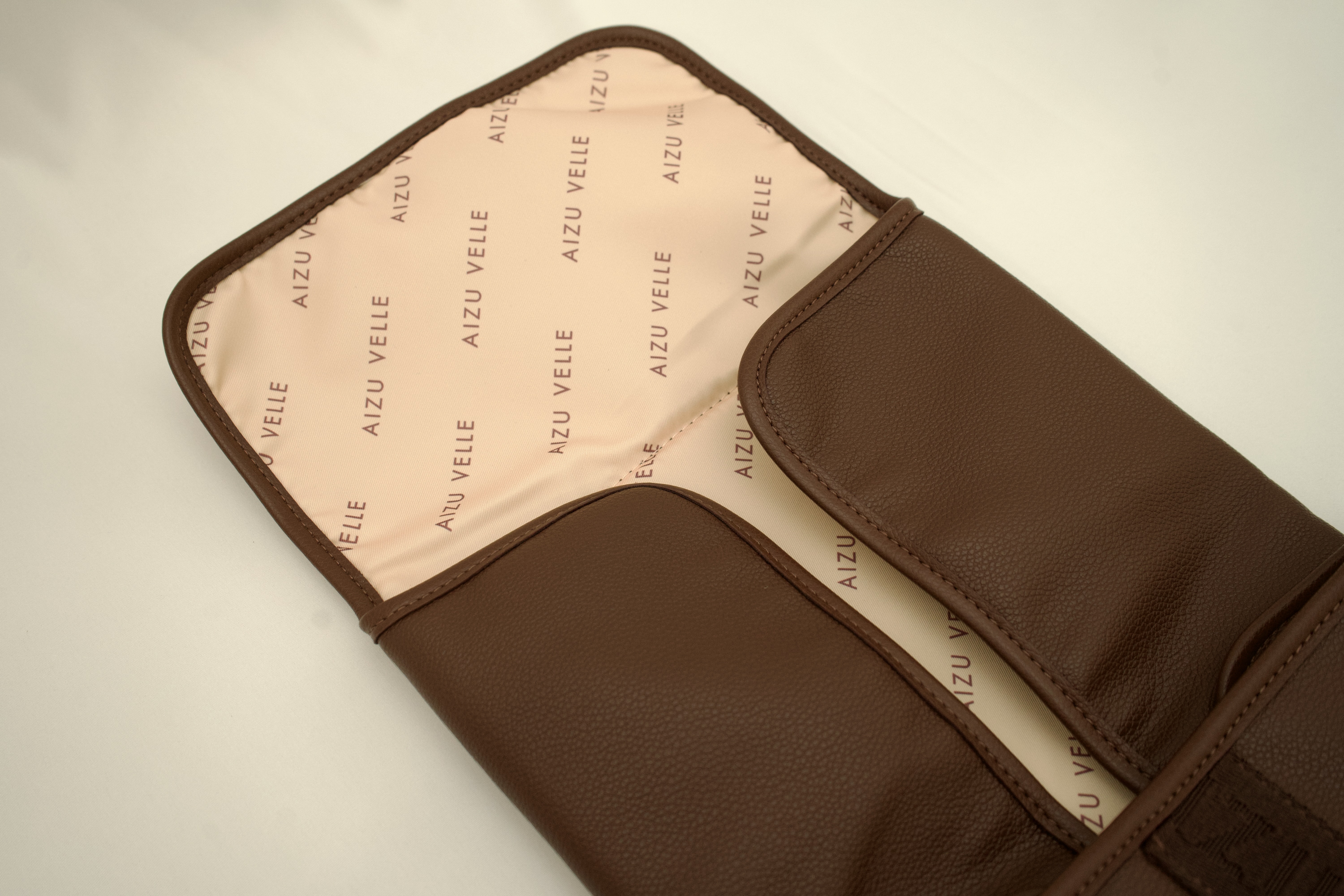 Infantella Baby Changing Mat | Vegan Leather - Walnut 