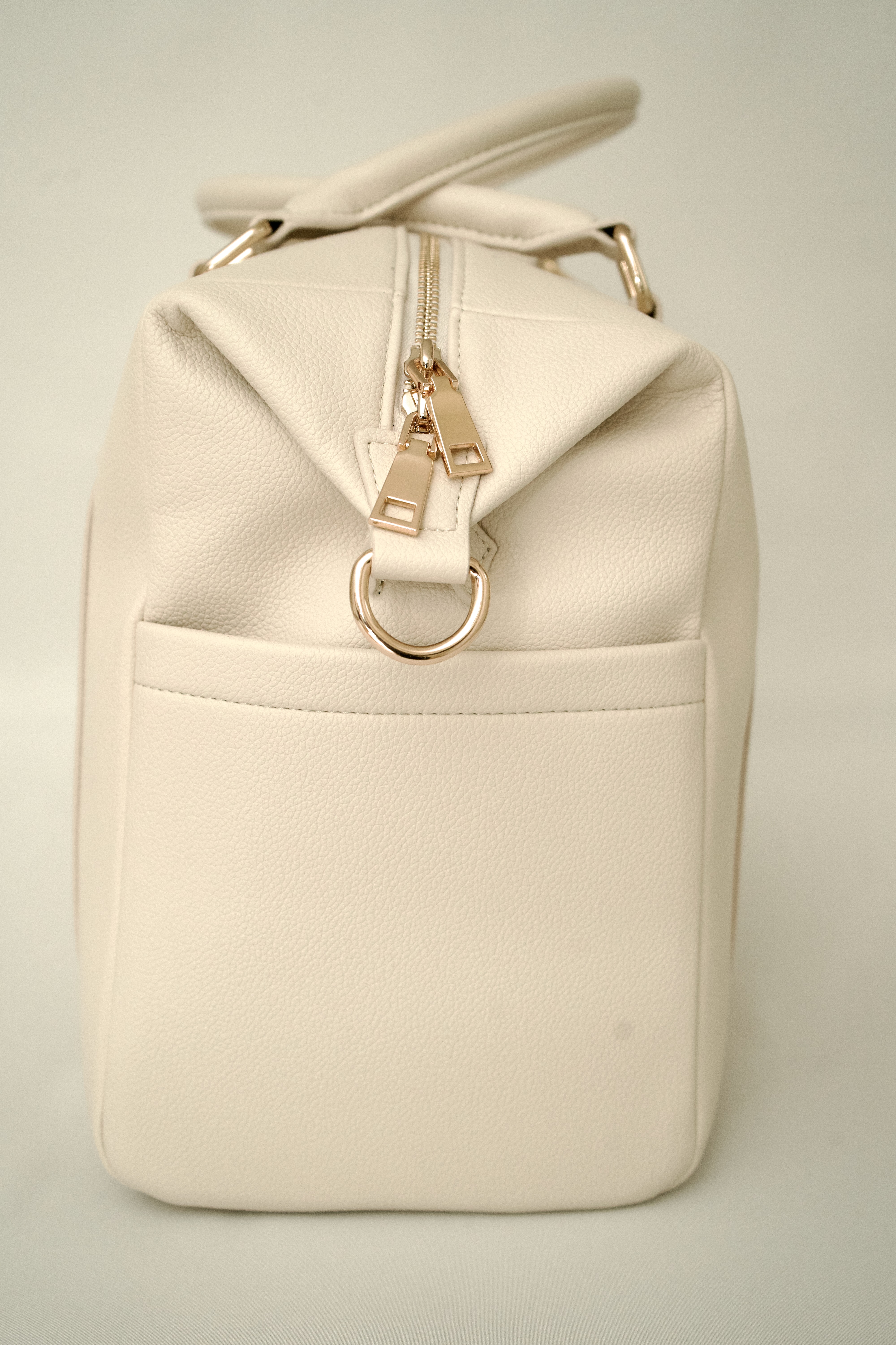 Infantella Baby Changing Bag | Vegan Leather - Almond 