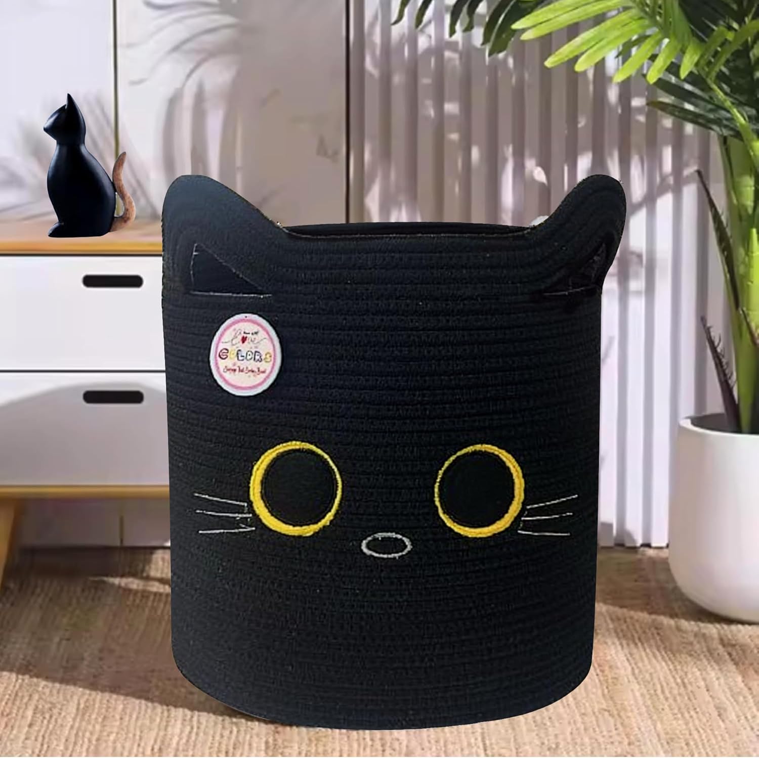 Organize in Style - Cool Friends & Clever Storage - Black Cat Baskets Make Clean-Up Fun!