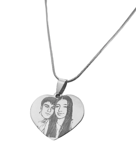 Colar de coração personalizado