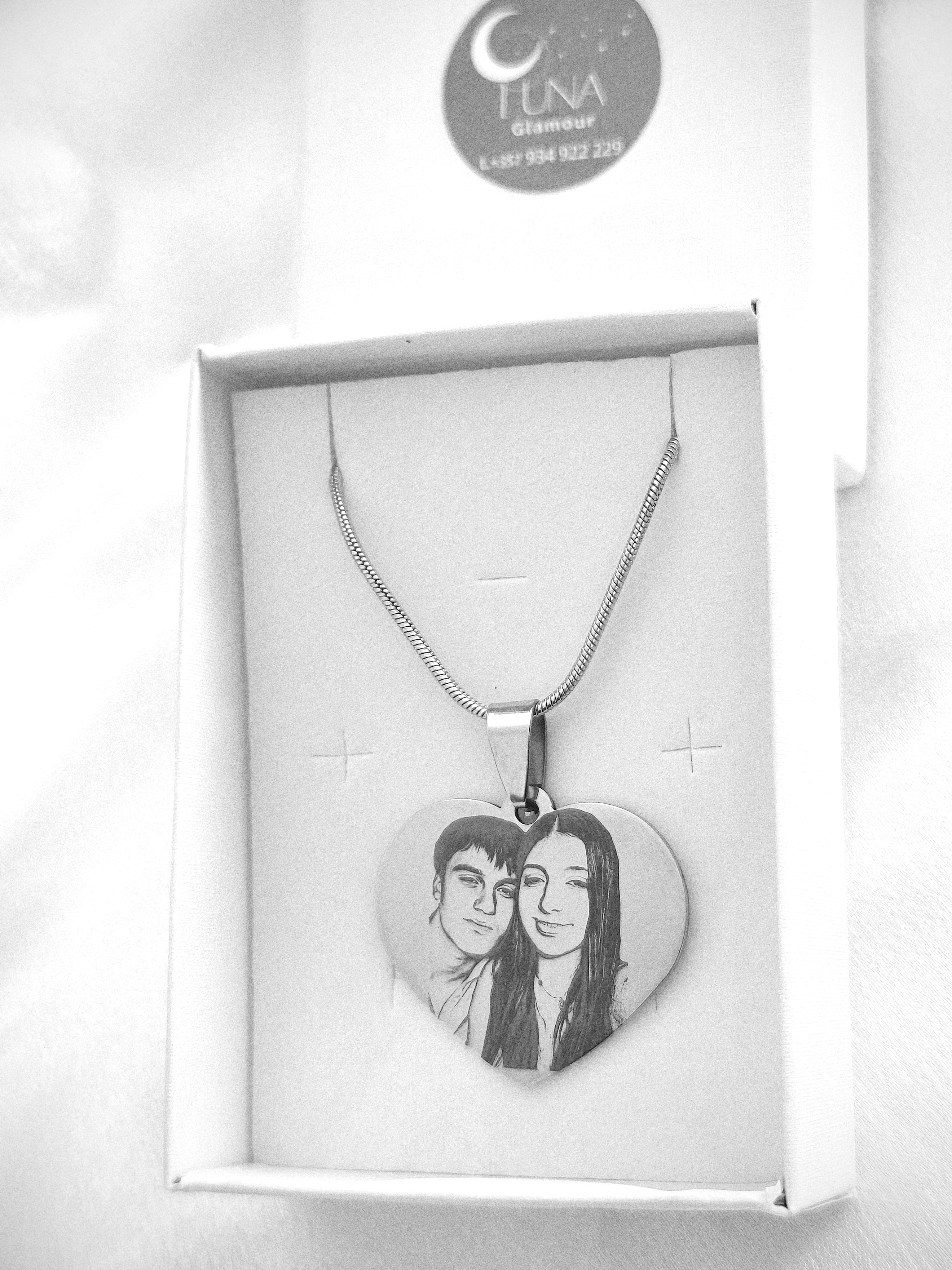 Colar de coração personalizado