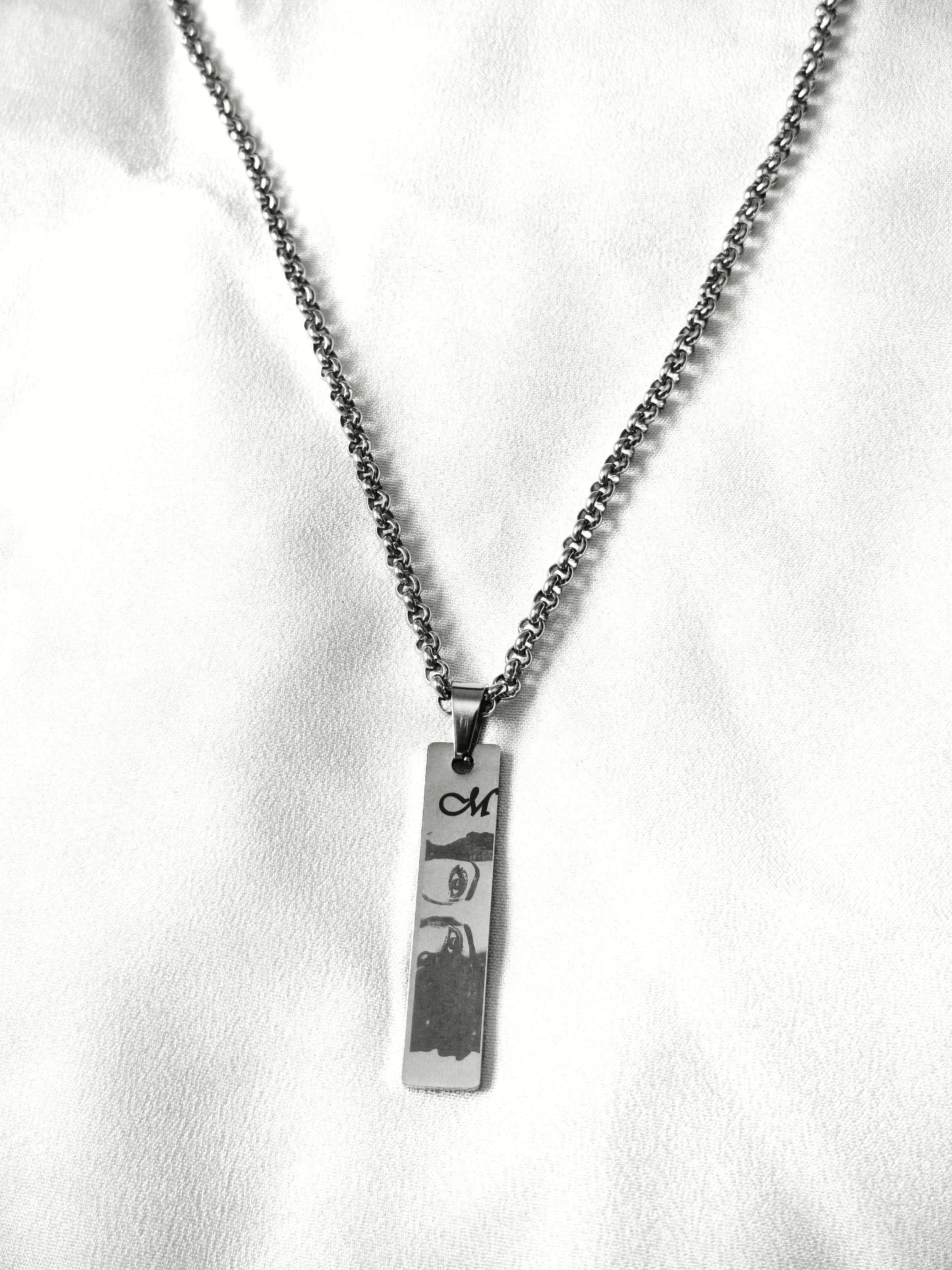 Colar Masculino personalizado em aço inox