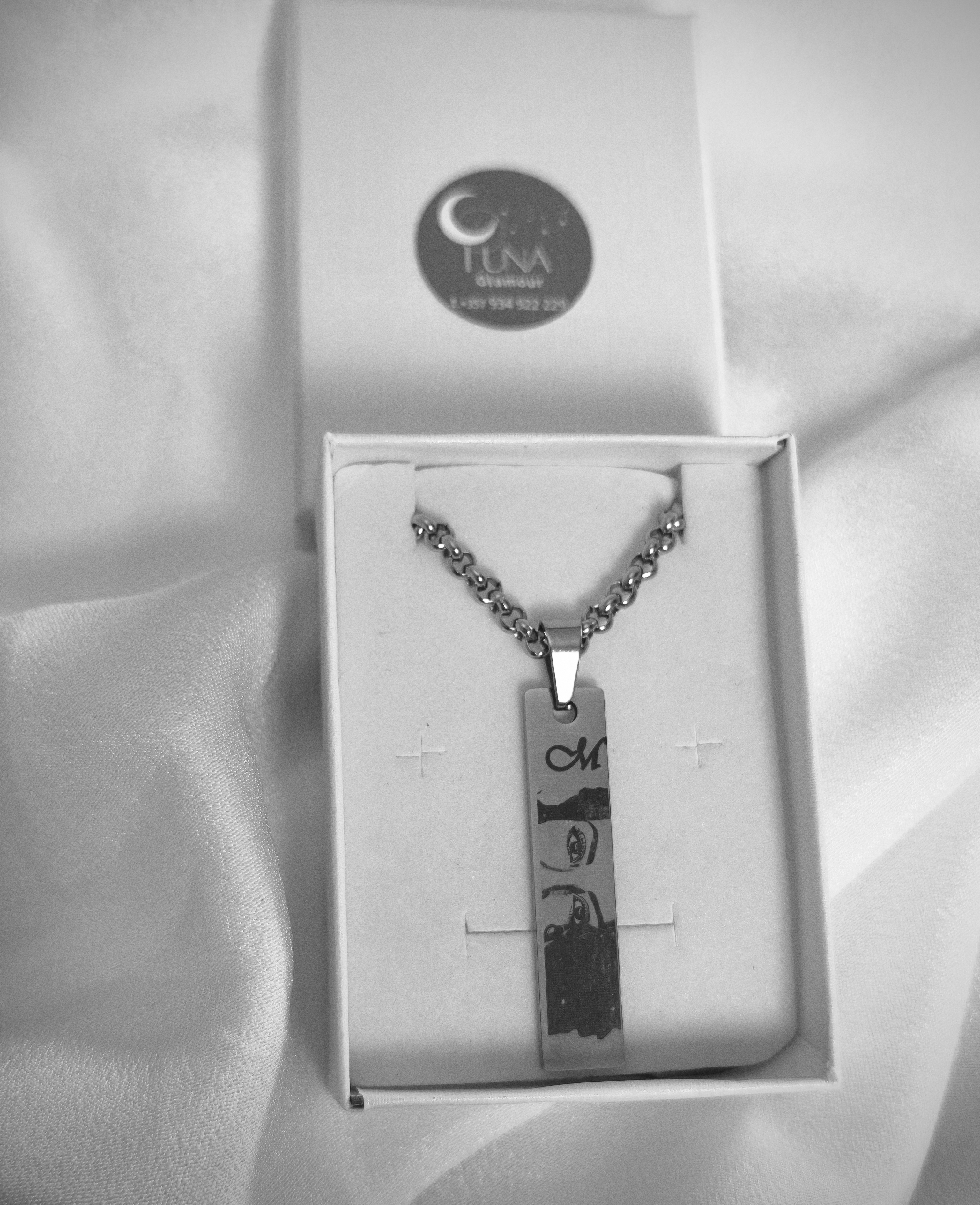 Colar Masculino personalizado em aço inox
