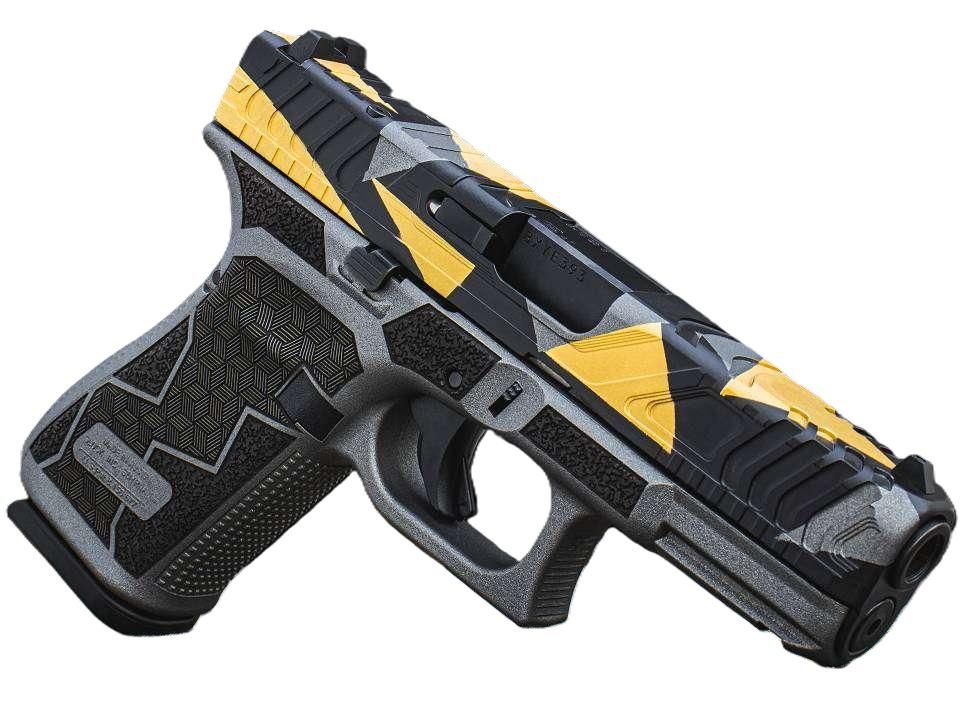 Glock 19 Gen 5 MOS FS 4.02" 9MM (3)15rd Pistol, Geodesic Camo w/ Hybrid Stipple - GLOGPA195S203RMRGC