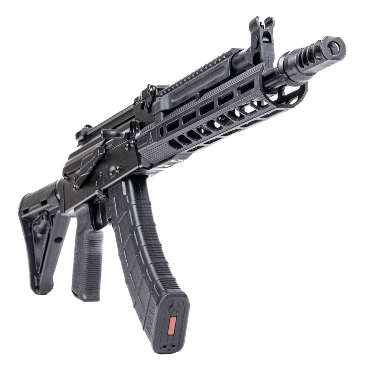 PSAK-47 GF3-E Rifle with 14.7" Barrel Pin and Weld, ALG Trigger, PSA-SLR Solo 11" Rail, Hinged Dust Cover, and JMAC Muzzle Brake