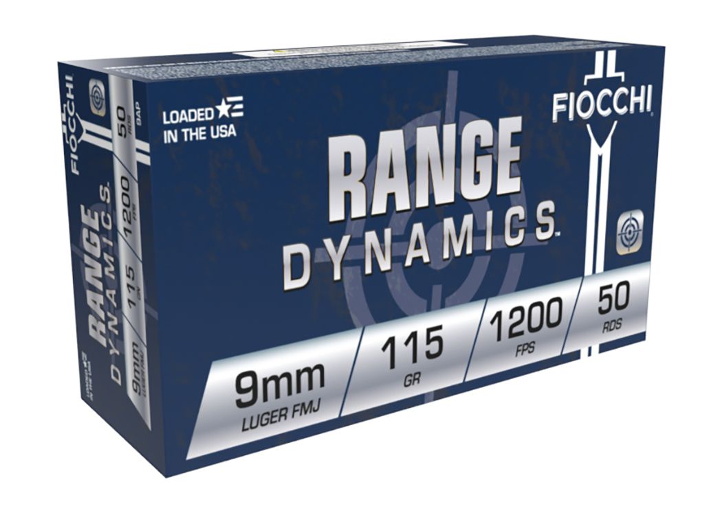 Fiocchi 9mm 115gr FMJ 1,000 Round Case