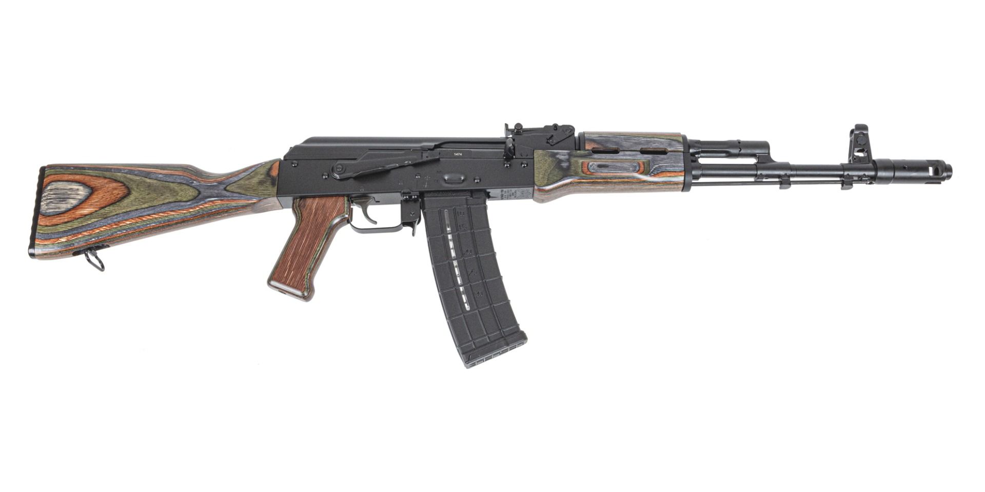 PSA AK-101 Classic Rifle with Toolcraft Trunnion, Bolt, and Carrier, Voodoo