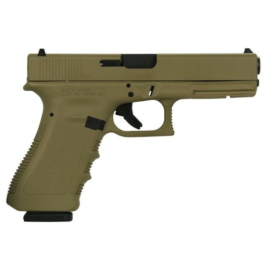 Glock17 Gen3 Custom FDE Standard 9mm 4.49" 17rds, Flat Dark Earth