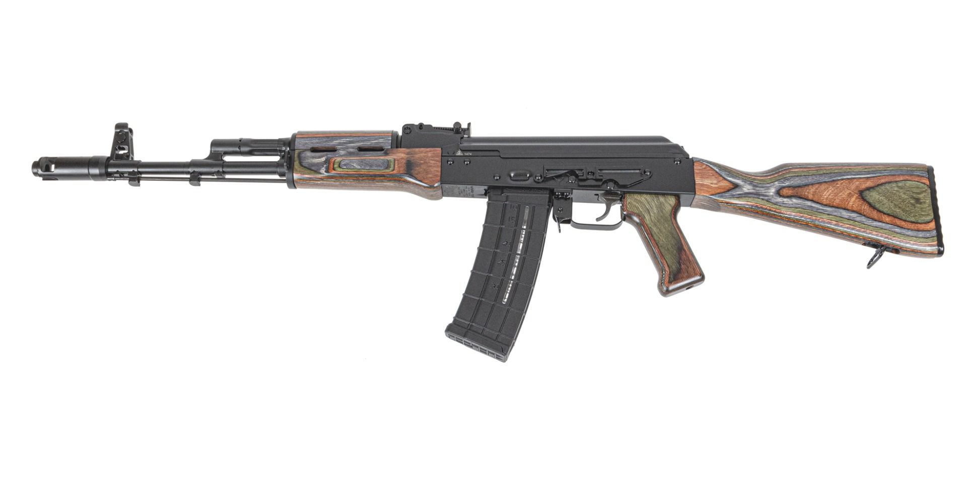 PSA AK-101 Classic Rifle with Toolcraft Trunnion, Bolt, and Carrier, Voodoo