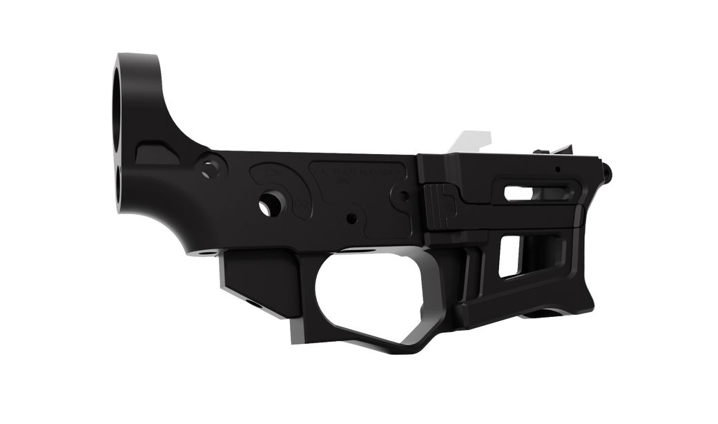 Lead Star Arms Skeletonized PCC LSA-9 AR-9 Stripped Lower Receiver, Black