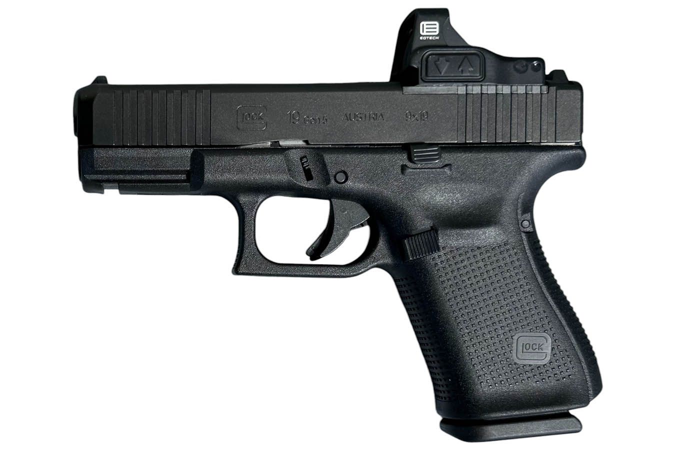 Glock G19 Gen5 MOS EoTech 4.02" 9mm 15rd Pistol w/ EoTech 3MOA Mini Reflex Sight - PA195E203MOS