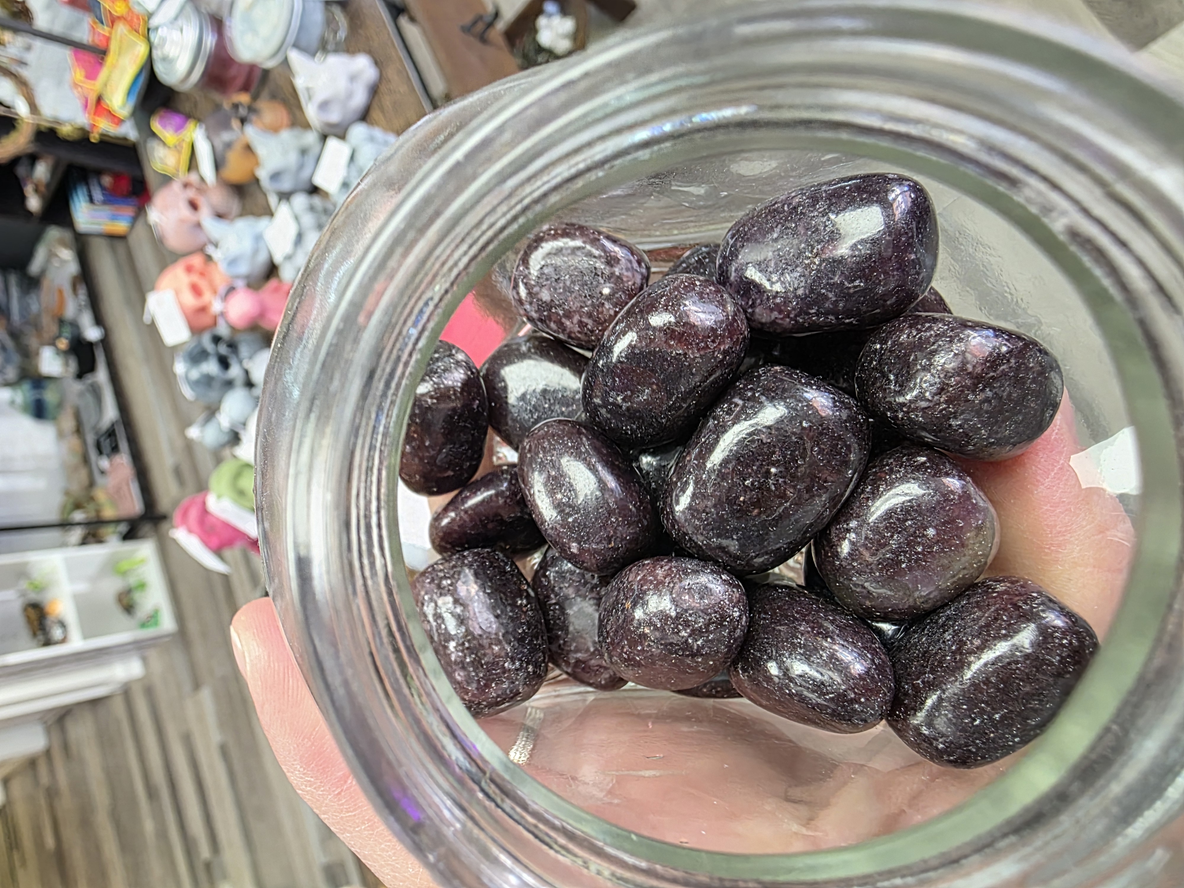 Tumbled Lepidolite Crystals