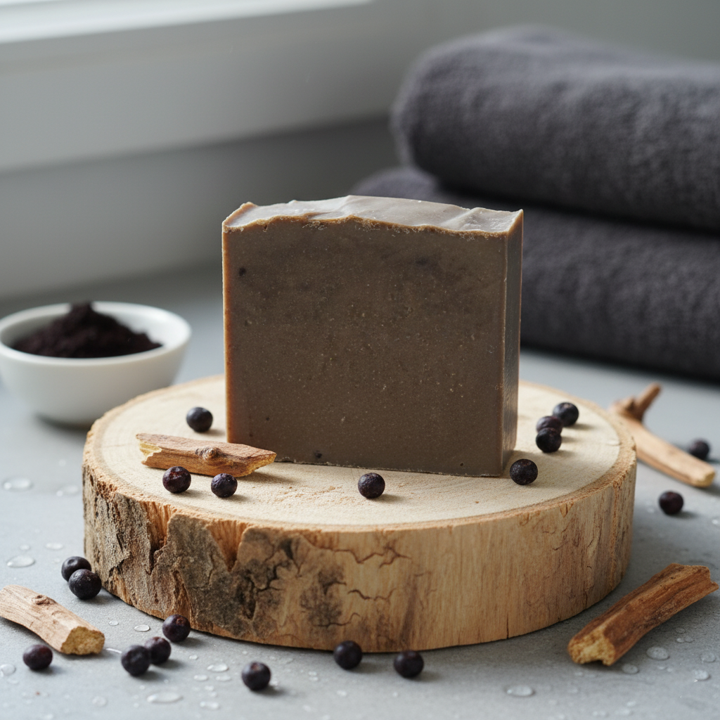 Handcrafted Natural Juniper Tar Soap Bar