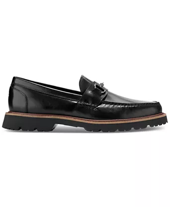 Men's Black Leather Loafer