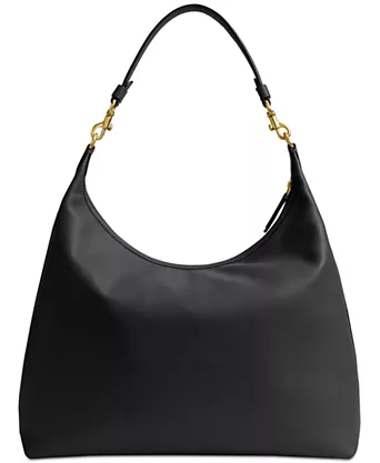 Black Leather Shoulder Bag