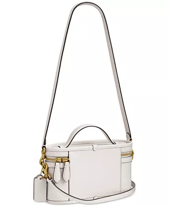 White Leather Crossbody Bag