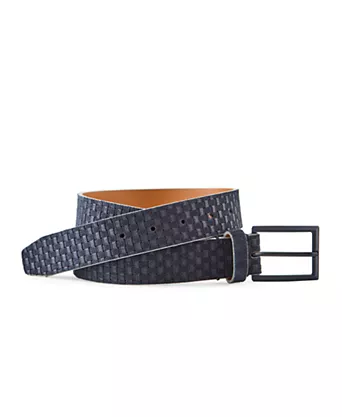 Men’s Woven Leather Belt