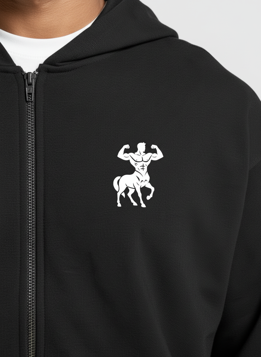 Moletom preto Centauro RUSH