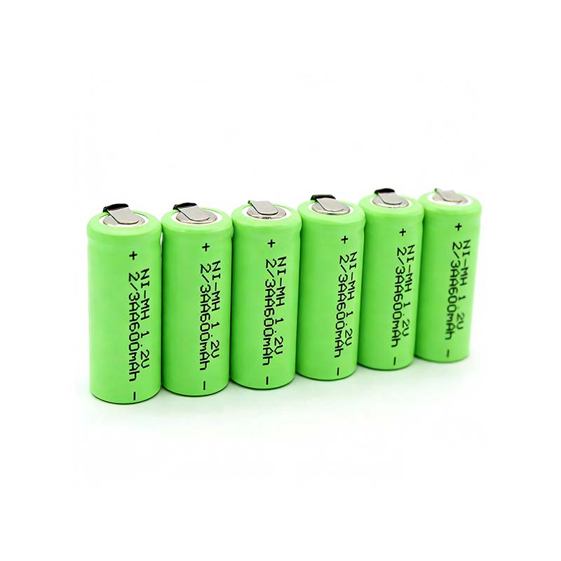 1.2V 600mAh 700mAh 800mAh AA Ni-MH Rechargeable Battery