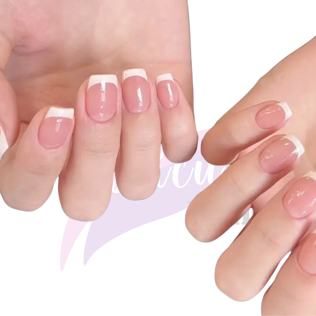 French Manicure Press-On Nails
