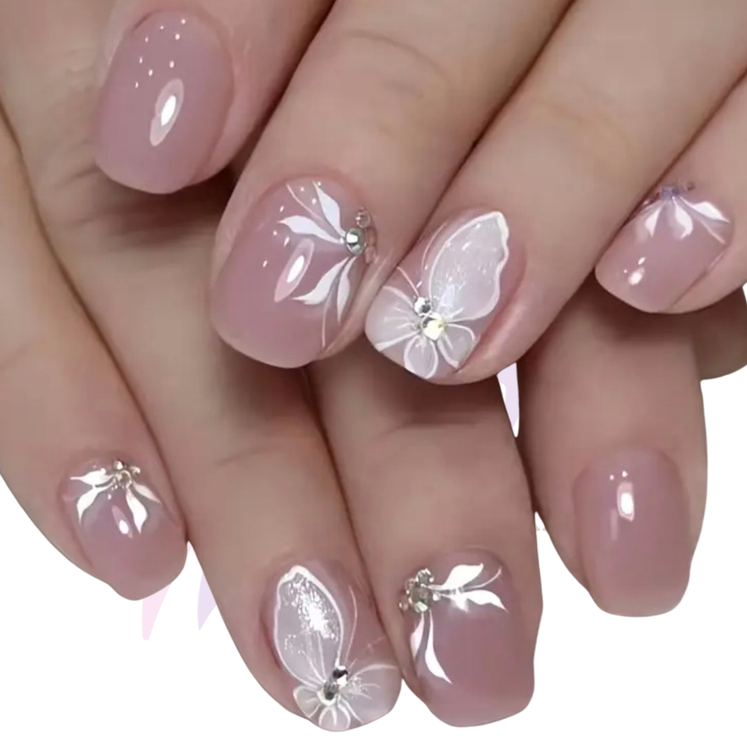 Elegant Butterfly Nail Art