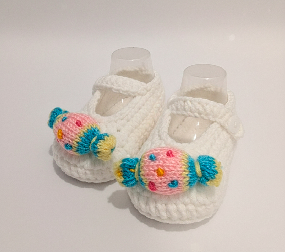 Handmade Knitted Baby Booties