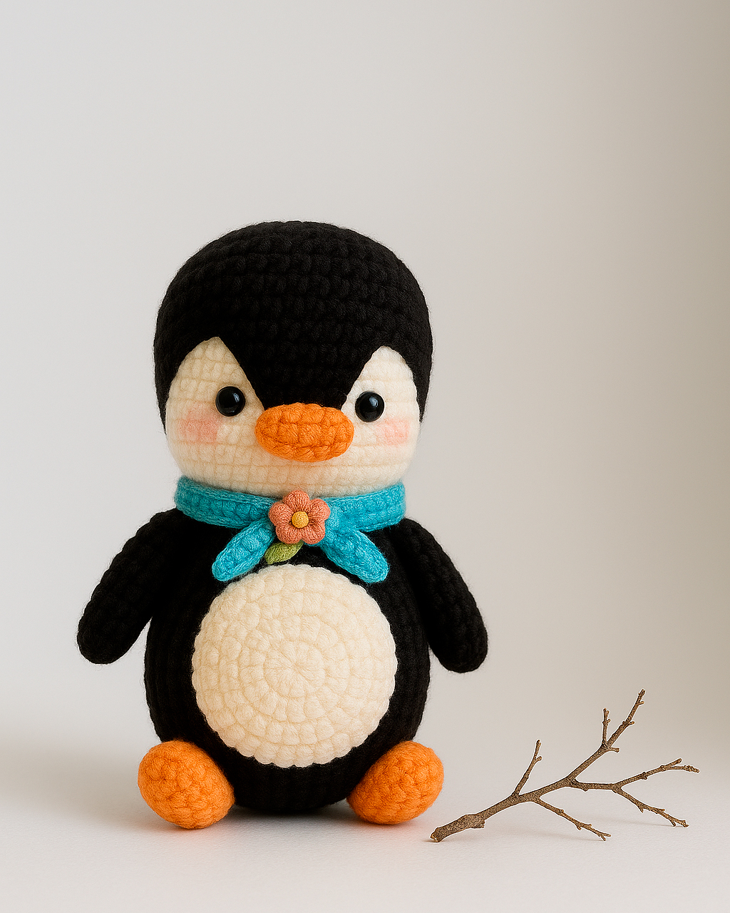 Handmade Crochet Penguin Plush