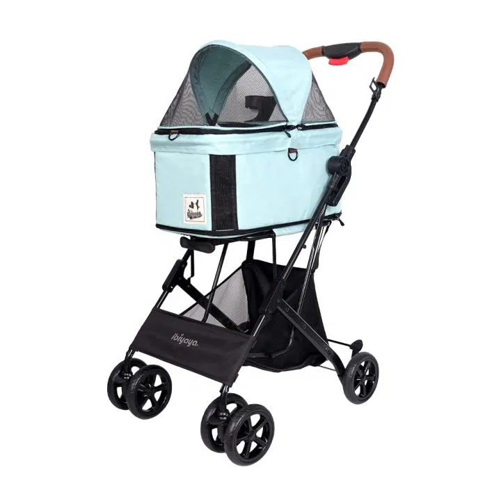 Tri-Fold Travois Pet Stroller con transportin desmontable.