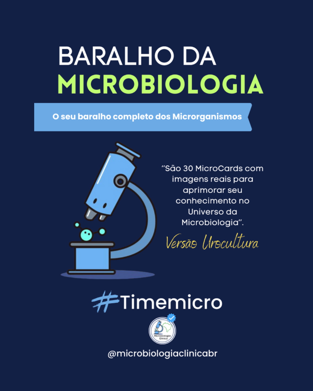 BARALHO DA MICROBIOLOGIA PRÉ-LANÇAMENTO!