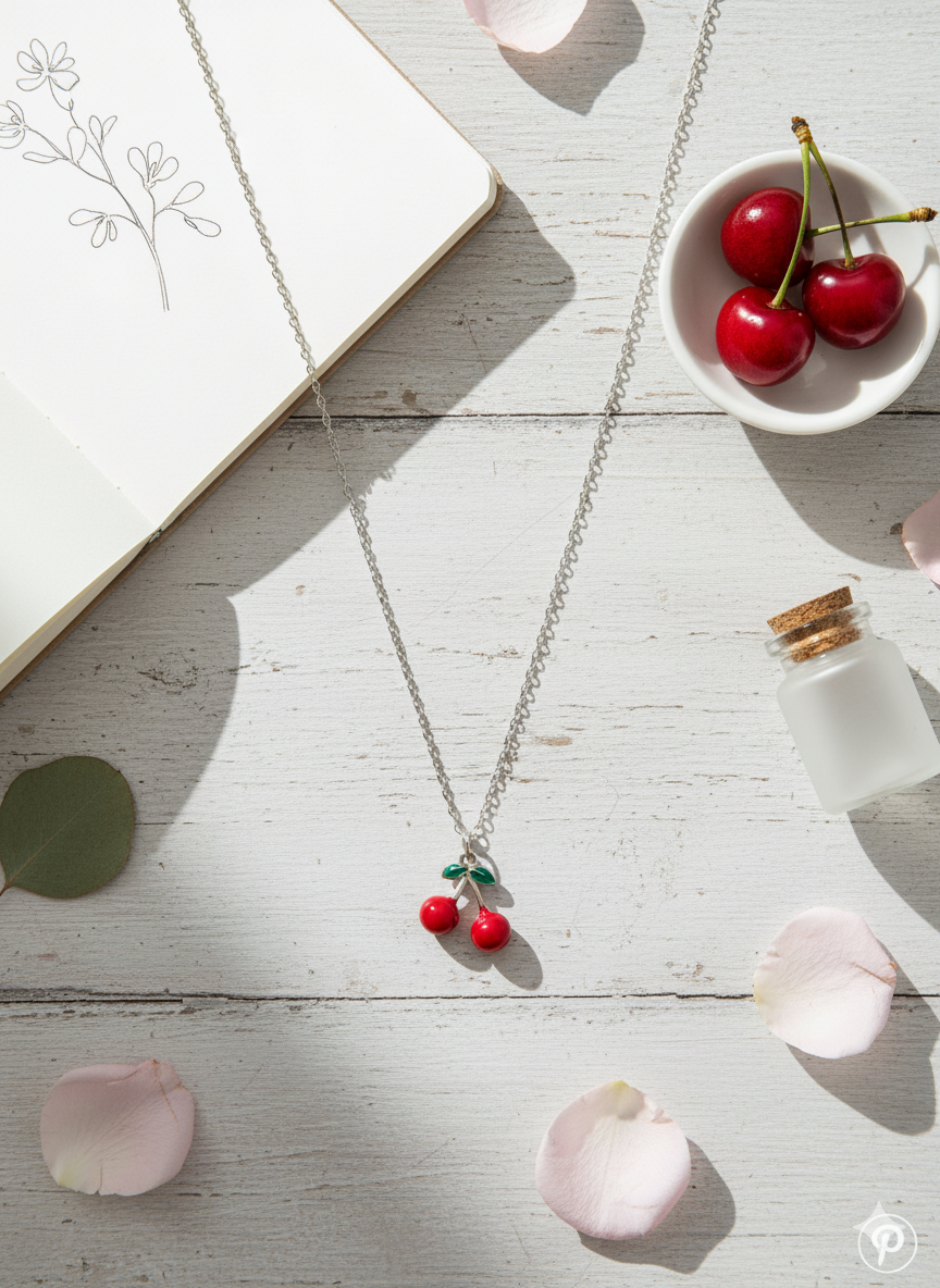 Collar de cerezas