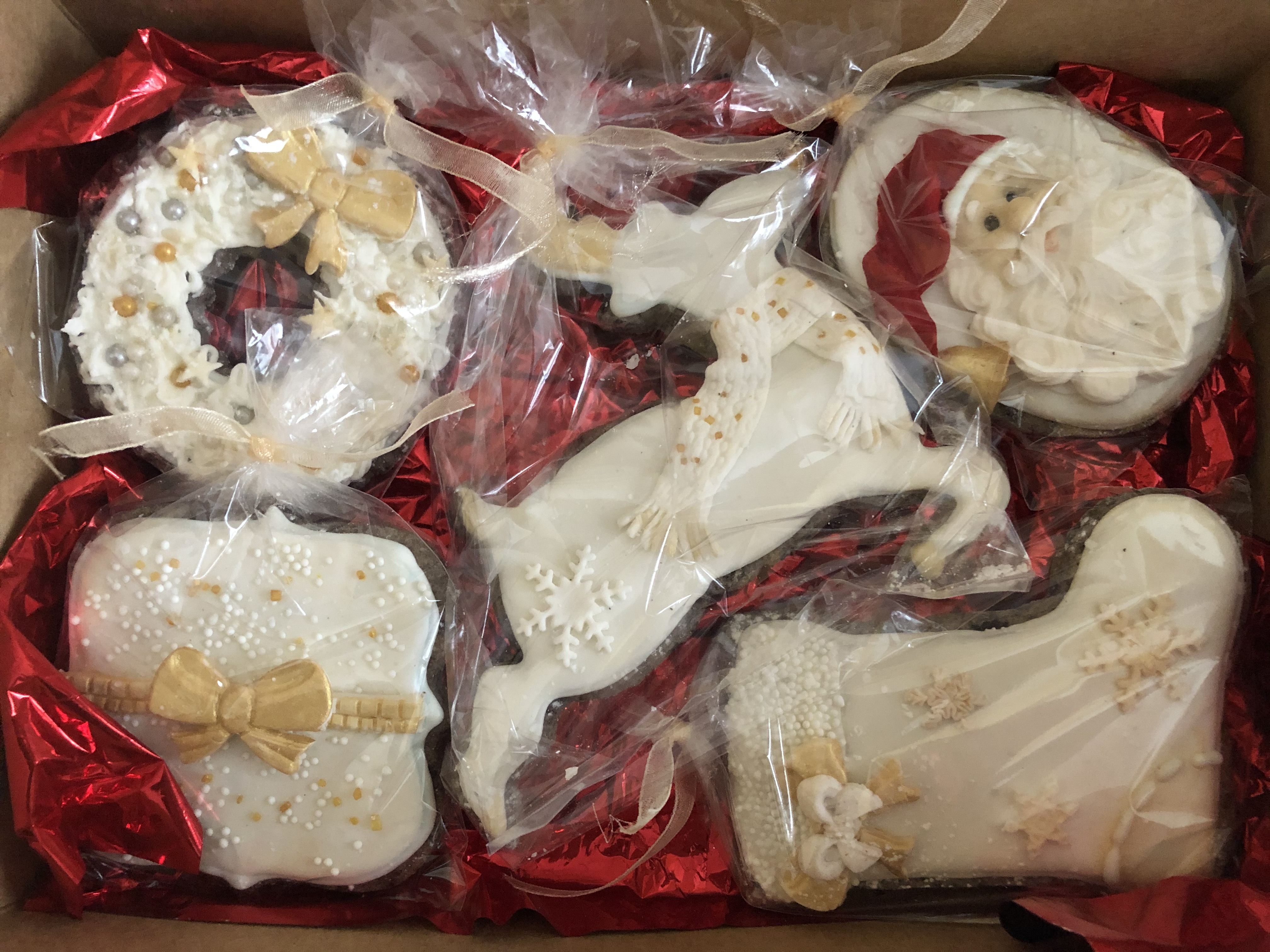 White Christmas Cookie Gift Box