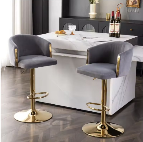 Modern Velvet Bar Stools