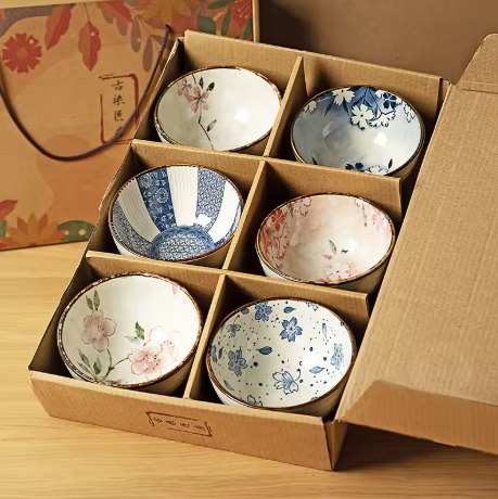 Hand-painted Ceramic Bowl Set