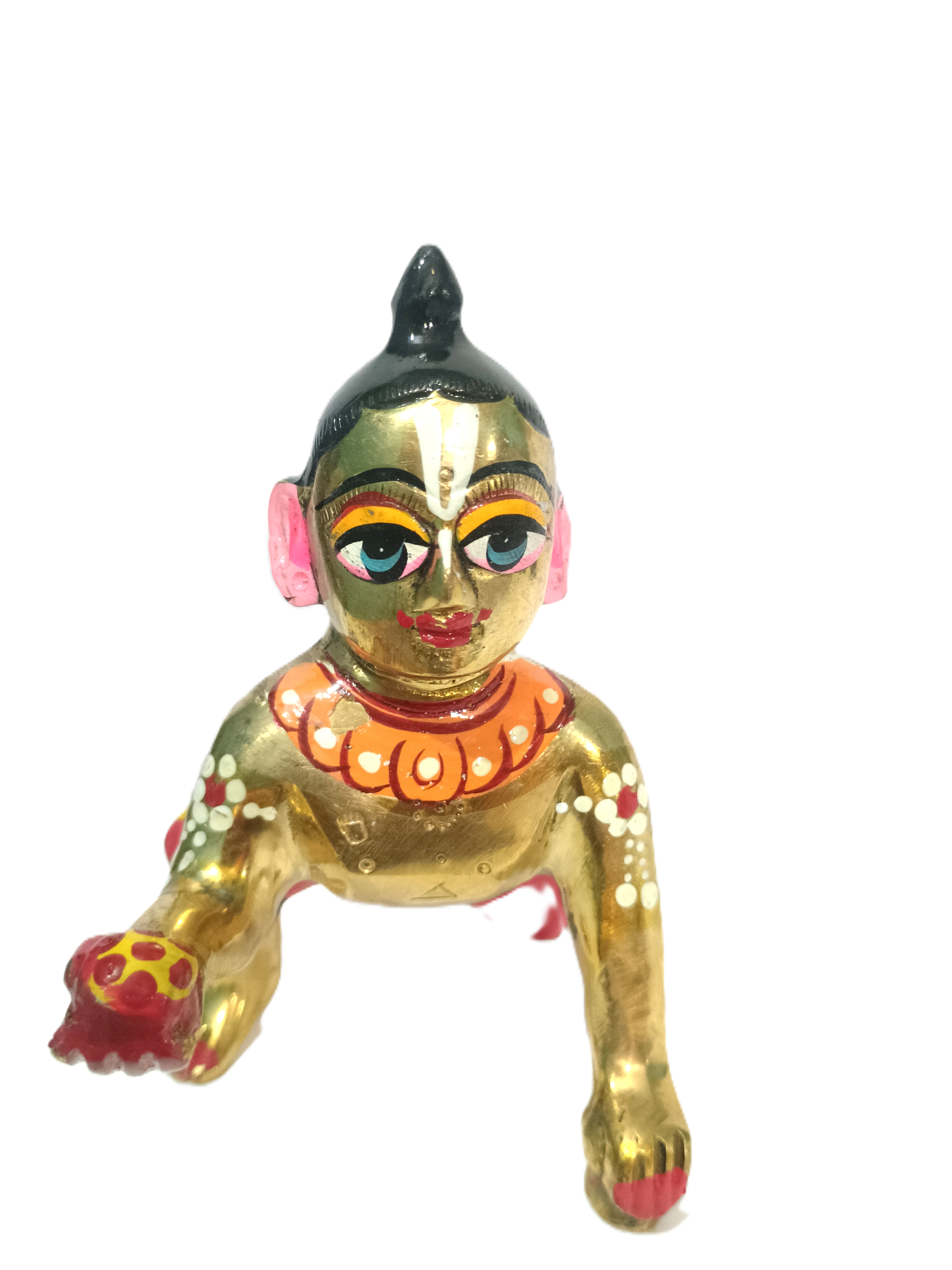 Handcrafted Brass Baby Krishna Idol