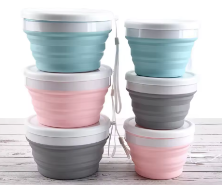 Collapsible Silicone Food Storage Containers