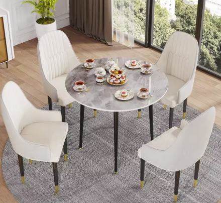 Modern Marble Dining Table Set