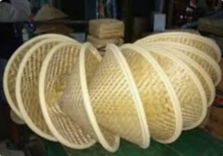 Kerajinan  caping jual Bambu Khas Jogja harga Rp28.000