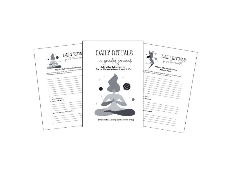 Daily Rituals Guided Digital Journal (Color + Black & White Downloads)