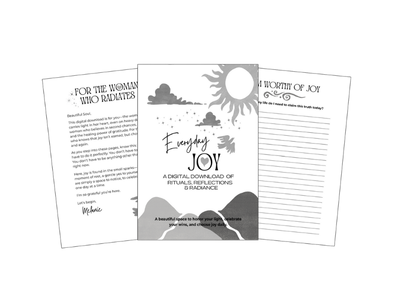Everyday Joy Guided Digital Journal Digital (Color + Black & White Downloads)