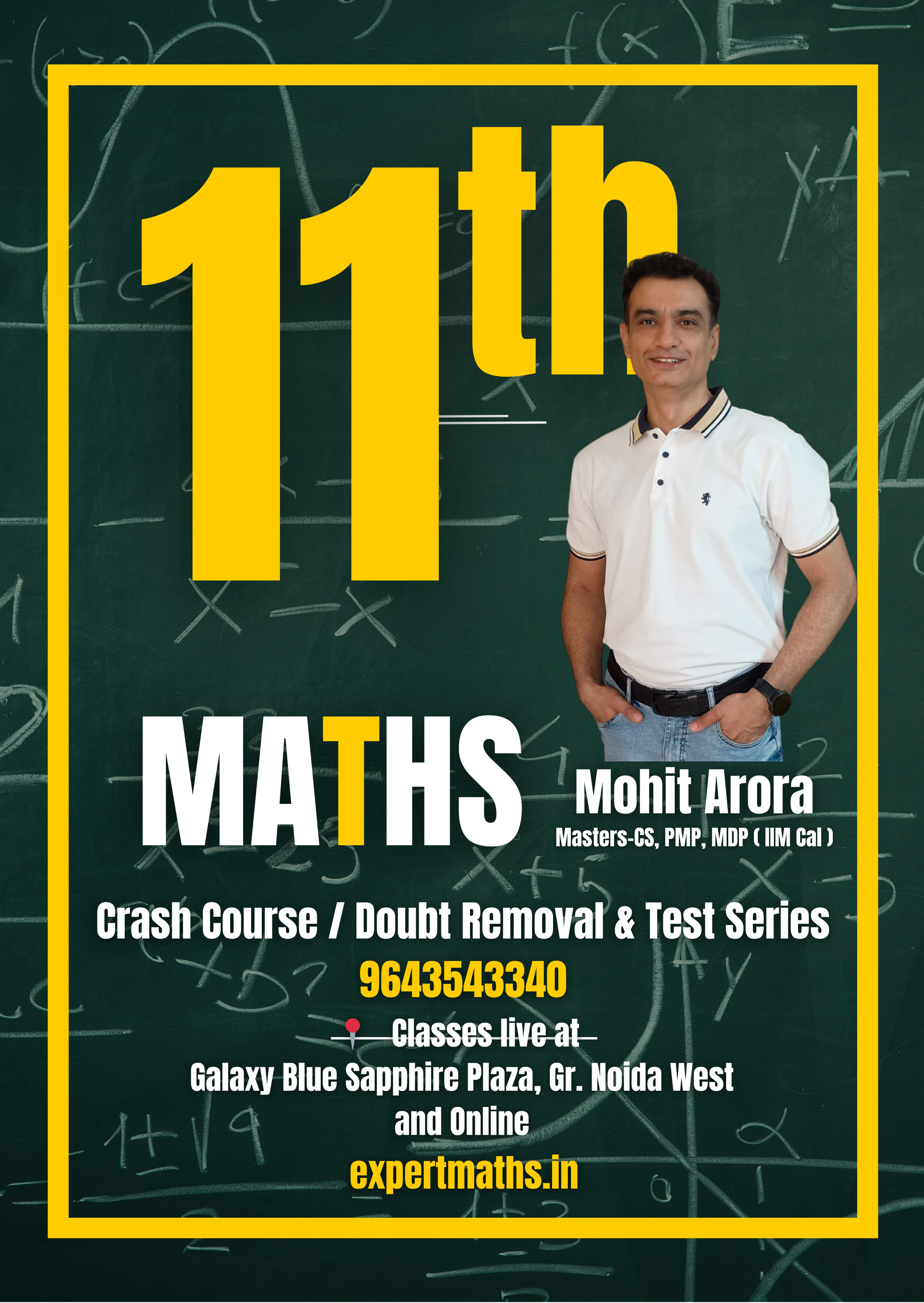 Class 11 Maths – Foundation to Excellence (Offline + Live)